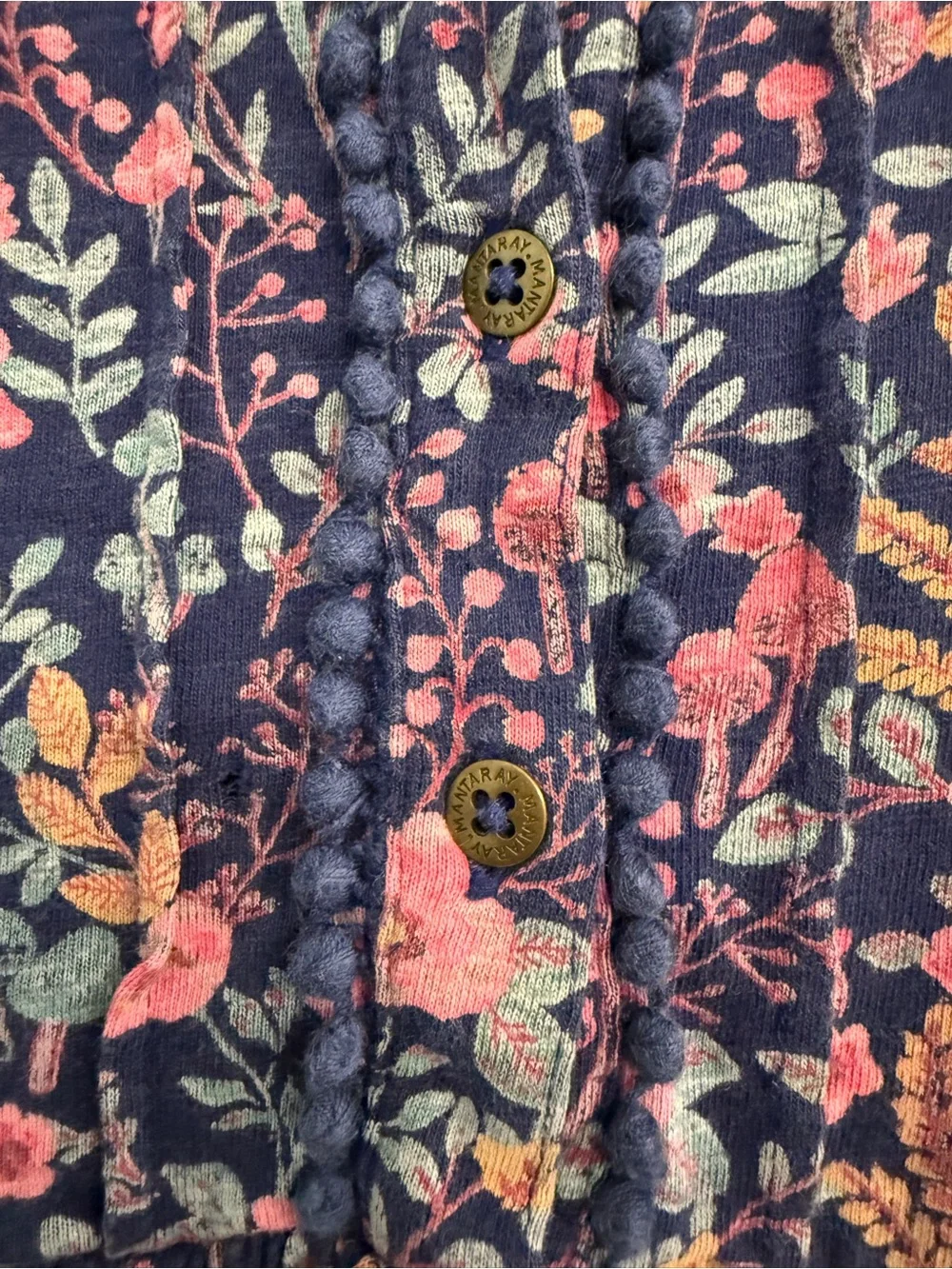 Mantaray brand (a very popular UK brand) Girls Floral & mushroom Dress.
